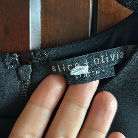 Alice+Olivia black and white mini dress size 6 - Picture 12 of 17